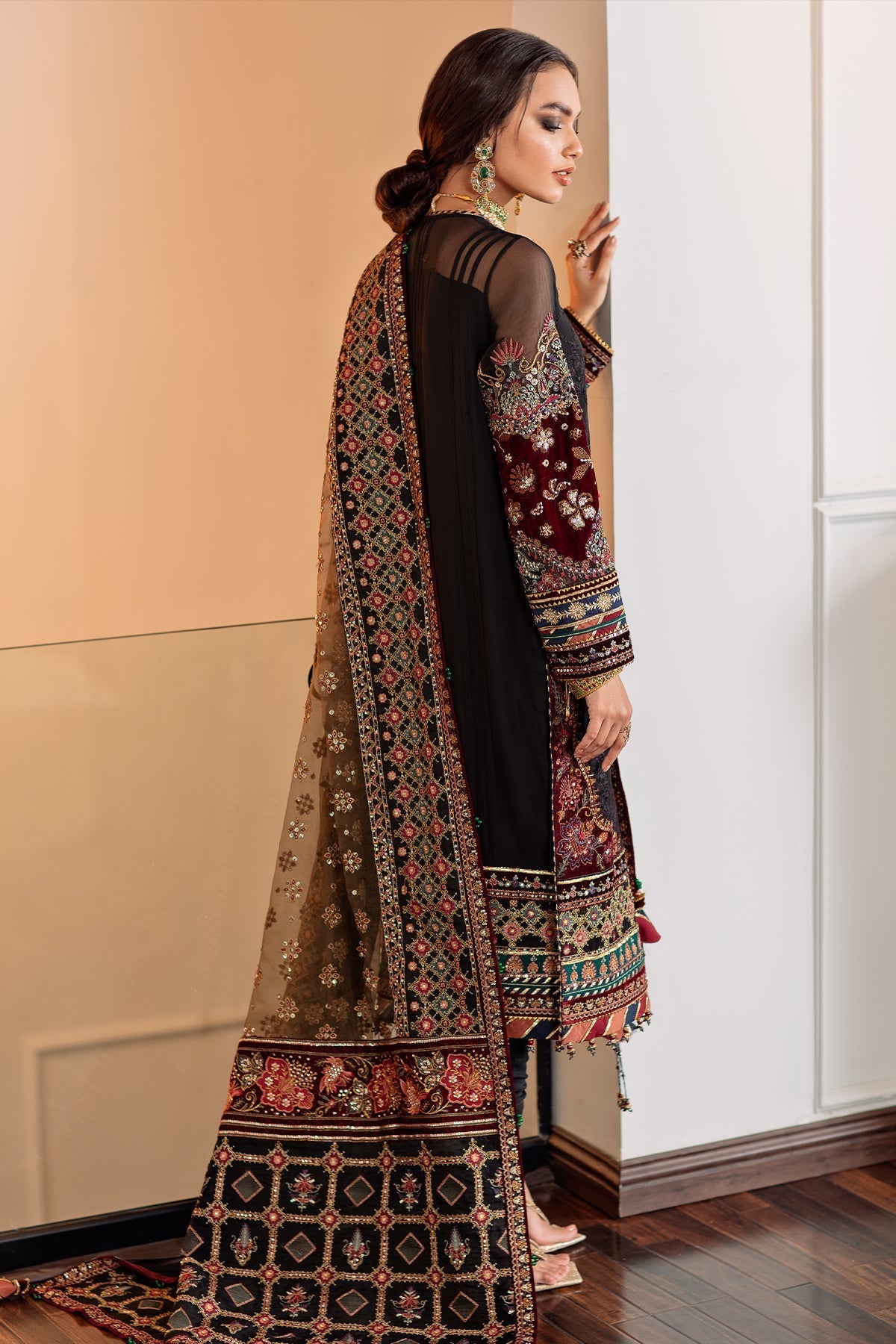 3 Piece Unstitched Heavy Embroidered Lawn Suit With Full Embroidered Organza Dupatta