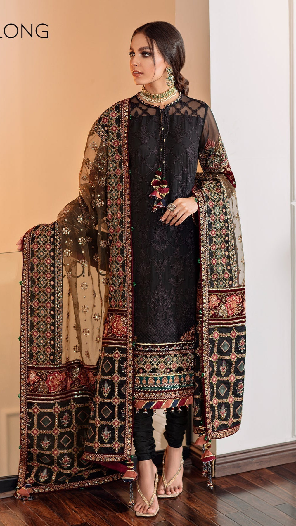 3 Piece Unstitched Heavy Embroidered Lawn Suit With Full Embroidered Organza Dupatta