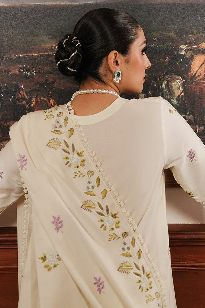 3PC DANAK EMBORIDED SHIRT EMORIDED DANAK SHAWAL (DAMAN AND TROUSER LACE) PLAIN FABRIC TROUSER 2058-AL