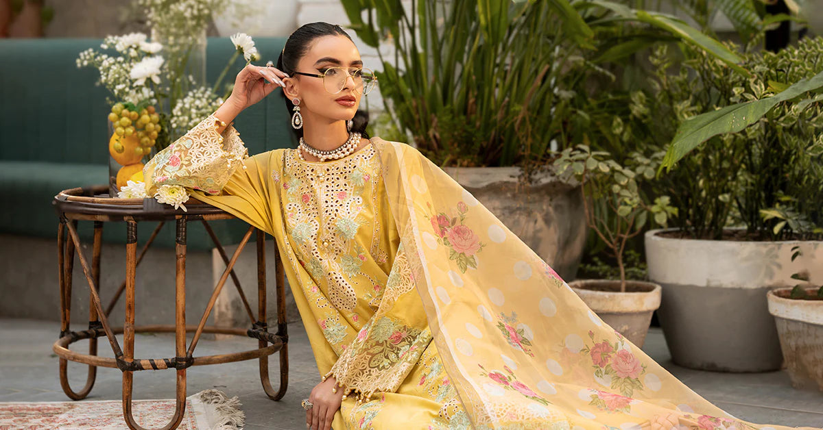 LAWN MB-705B | PREMIUM EMBROIDERED SUMMER DRESS IN 2025 D-1087