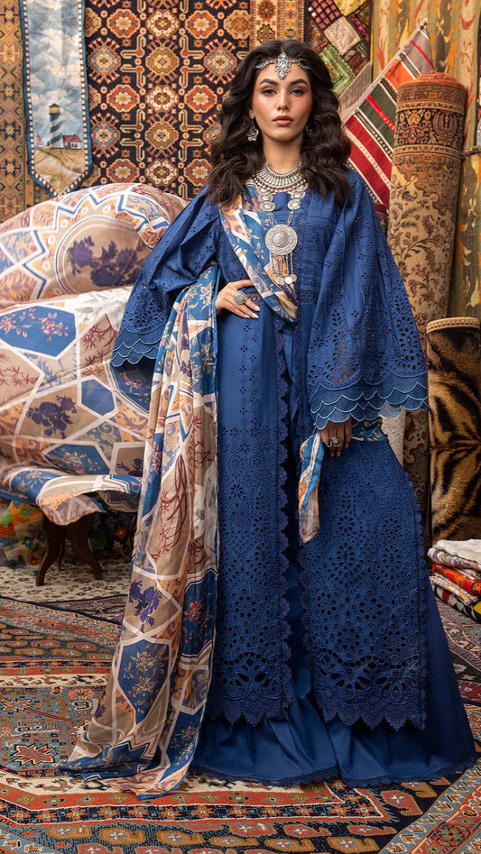 LAWN 3PC UNSTITCHED 3 PIECE SPRING SUMMER LAWN COLLECTION-D-1154