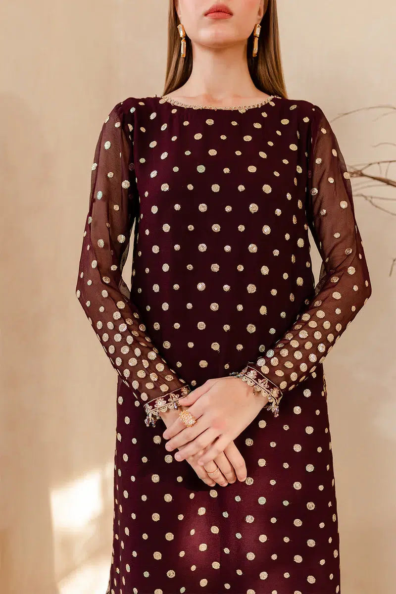 3PC VELVET EMBORIDED SHIRT AND TROUSER EMBORIDED ORGANZA DUPATA 1216-AL