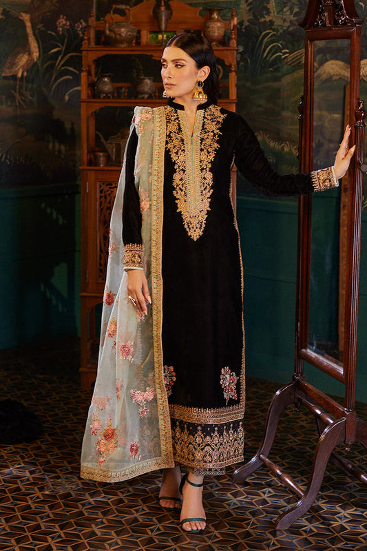 3PC VELVET EMBORIDED SHIRT AND TROUSER PRINTED EMBORIDED ORGANZA DUPATA 1278-AL