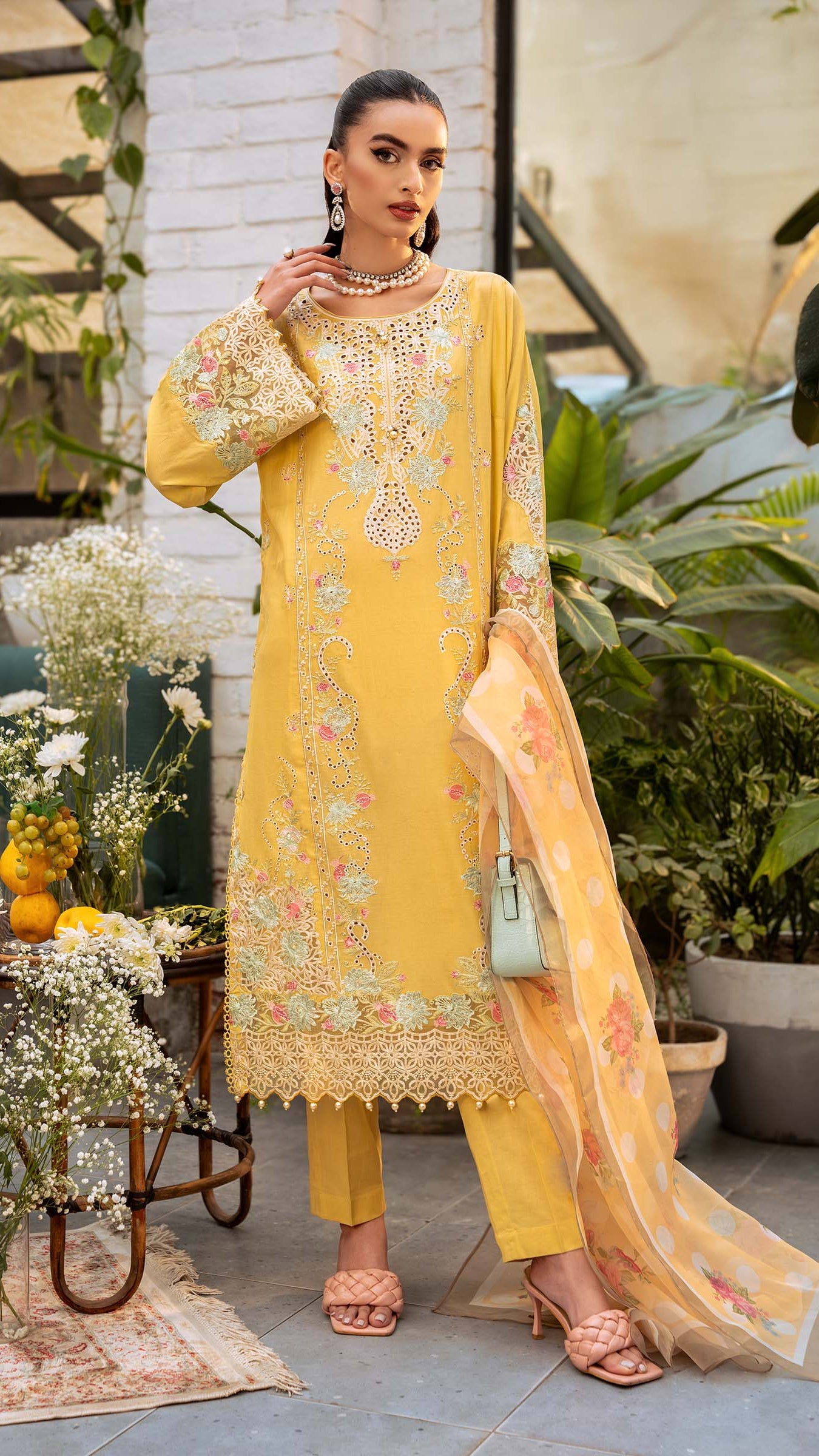LAWN MB-705B | PREMIUM EMBROIDERED SUMMER DRESS IN 2025 D-1087